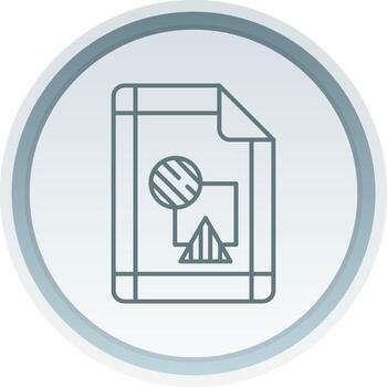 margen lineal botón icono vector