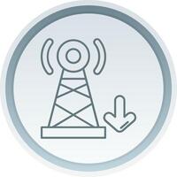 Signal Linear Button Icon vector