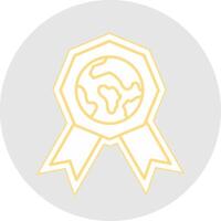 Badge Line Sticker Multicolor Icon vector