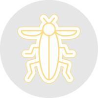 Insect Line Sticker Multicolor Icon vector