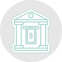 Cash Withdraw Line Sticker Multicolor Icon vector
