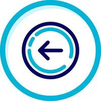 Right arrow Two Color Blue Circle Icon vector