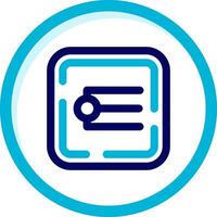 Endpoint Two Color Blue Circle Icon vector