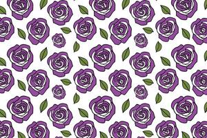 Abstract purple rose seamless pattern background vector