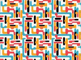 a colorful seamless pattern with geometric shapes vector