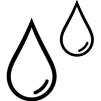 Water drops in black vector