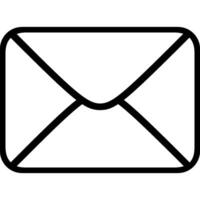 negro carta, correo electrónico icono vector