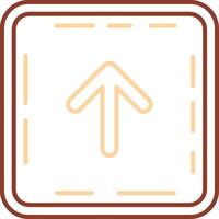 Up arrow Line Two Color Icon vector