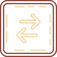 Swap Line Two Color Icon vector