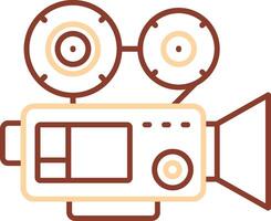 Video camera Line Two Color Icon vector