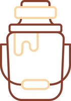 Milk Line Two Color Icon vector