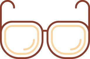 Eyeglasses Line Two Color Icon vector