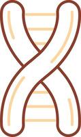 Dna Line Two Color Icon vector