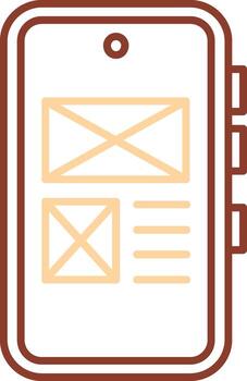 UI desgin Line Two Color Icon vector