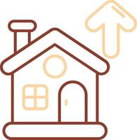 Property Line Two Color Icon vector
