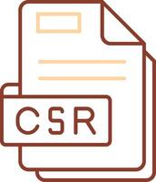 Csr Line Two Color Icon vector