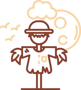 Screcrow Line Two Color Icon vector