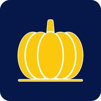 Pumpkin Glyph Square Two Color Icon vector