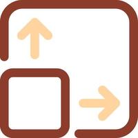 Expand Line Two Color Icon vector