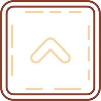 Chevron Line Two Color Icon vector