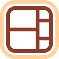 Layout Line Two Color Icon vector