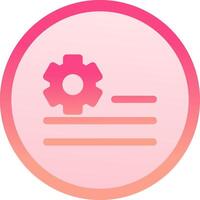 Deploy rules solid circle gradeint Icon vector