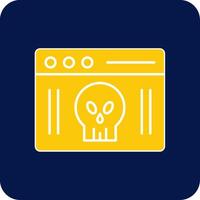 Webpage Glyph Square Two Color Icon vector