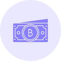 Bitcoin Solid duo tune Icon vector