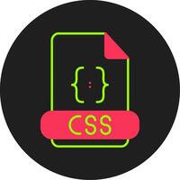 Css Glyph Circle Icon vector