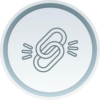 enlace lineal botón icono vector