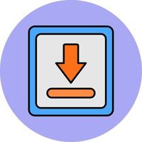 Download Line Filled multicolour Circle Icon vector