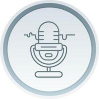 Microphone Linear Button Icon vector