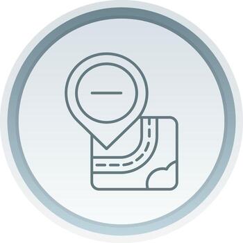 eliminar lineal botón icono vector