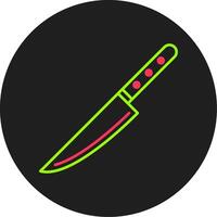 Knife Glyph Circle Icon vector