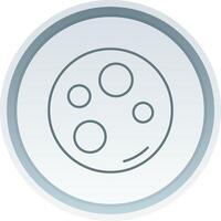 Moon Linear Button Icon vector