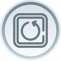 Undo Linear Button Icon vector