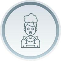 Exploding Linear Button Icon vector