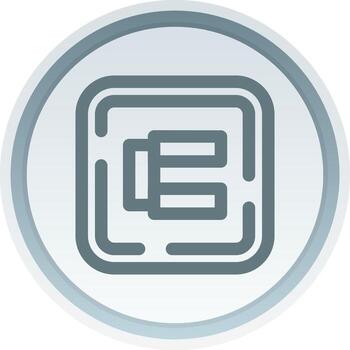 Adjustable Linear Button Icon vector