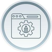 Settings Linear Button Icon vector