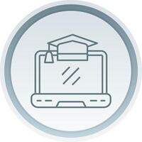 University Linear Button Icon vector