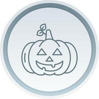 Pumpkin Linear Button Icon vector