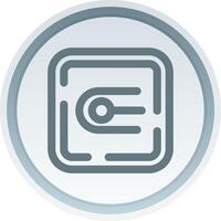 Endpoint Linear Button Icon vector