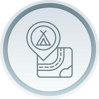 Caming Linear Button Icon vector