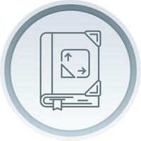 Trigonometry Linear Button Icon vector
