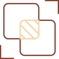 Intersect Line Two Color Icon vector