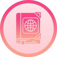 Atlas solid circle gradeint Icon vector