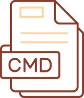 Cmd Line Two Color Icon vector