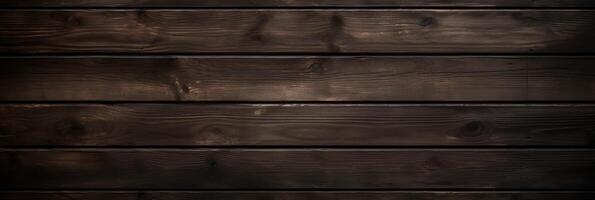 AI generated Top view of dark wooden texture background with rich natural colors and detailed grain pattern photo