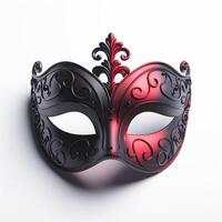 AI generated Venetian carnival mask. Tradition and glamour photo