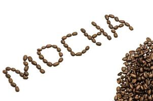 mocha coffee beans photo